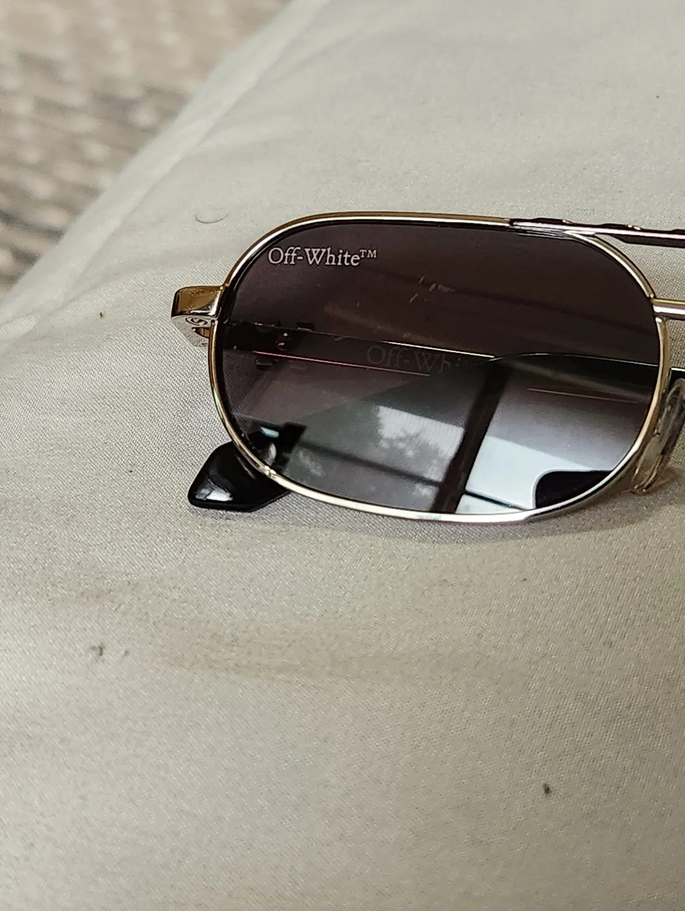 Off-White Baltimore Sunglasses Silver Metal